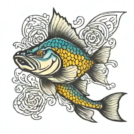 fish walleye my favorite tattoo design idea