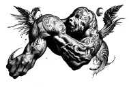 biceps ban tattoo design idea