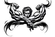 biceps ban tattoo design idea