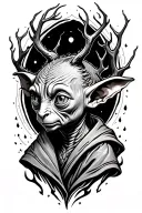 dobby patronus tattoo design idea