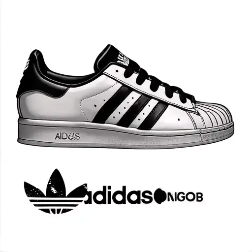adidas superstar tattoo design idea