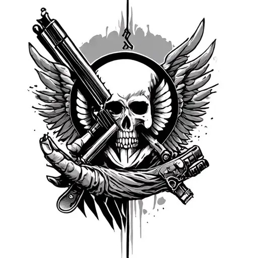 If you want peace prepare for war tattoo design idea