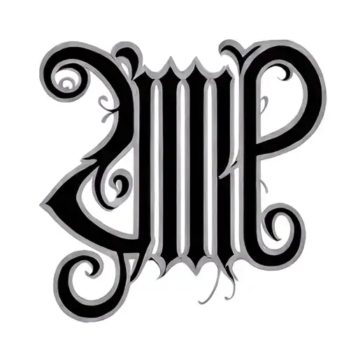 Two Word Ambigram Generator tattoo design idea