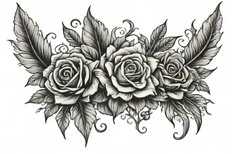 Amber names tattoo design idea