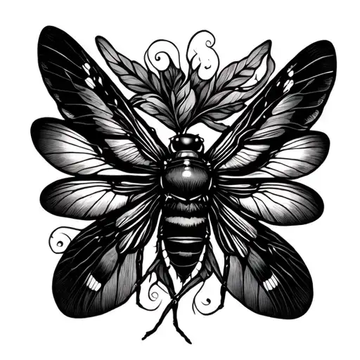 cicadas friendship loyalty tattoo design idea