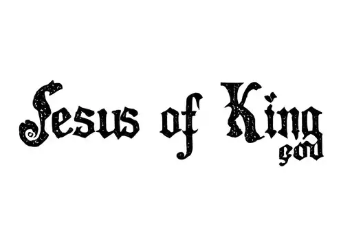 "Son of god" Jesus is King tattoo design idea