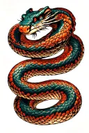 any japanese snake tattoo design idea