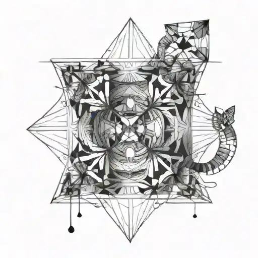 in honor of my two children incorporated tattoo design idea