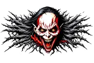 evil and dark tattoo design idea