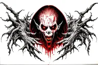 evil and dark tattoo design idea