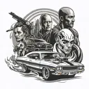Fast And Furious tattoo design idea