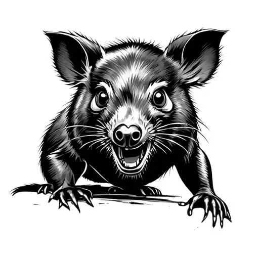 Tasmanian devil tattoo design idea