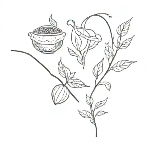 Culinary tattoo design idea