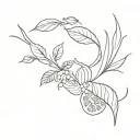 Culinary tattoo design idea