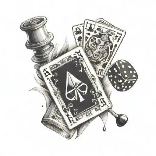 lifes a gamble tattoo design idea
