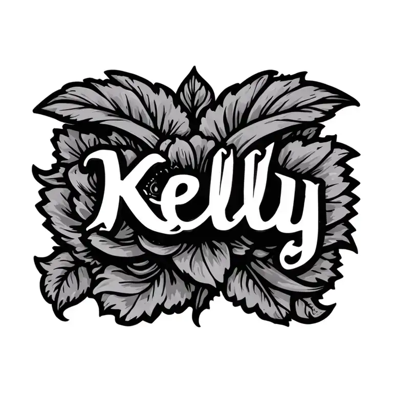 name Kelly tattoo design idea