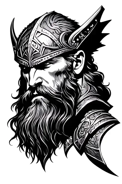 thor valhalla tattoo design idea