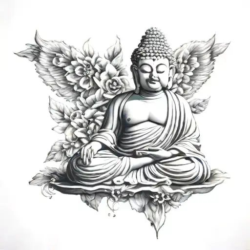 Buddha, Buddhism tattoo design idea