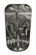 nyc skyline made tattoo design idea