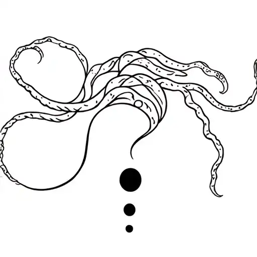 MEDUSA AND SEMICOLON tattoo design idea