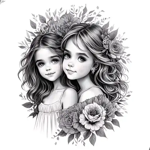 names. daughters Paige and Kiley tattoo design idea