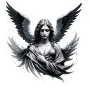 Gabriel Angel tattoo design idea