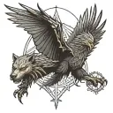 Create a tattoo design that incorporates Game of thrones, The witcher, lord of the rings, the legend of king arthur tattoo design idea