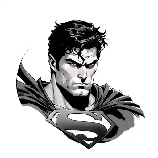 Superman tattoo design idea