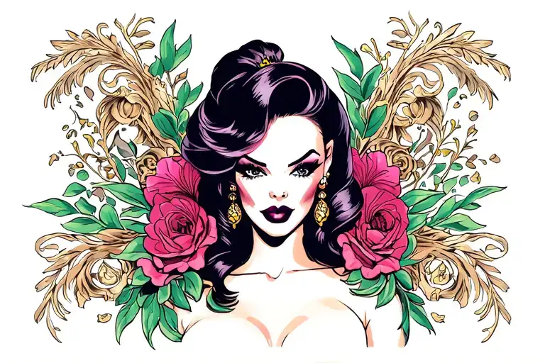 gangster jessica rabbit tattoo design idea