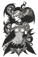 the morrigan tattoo design idea