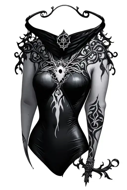 gothic bodysuit tattoos tattoo design idea