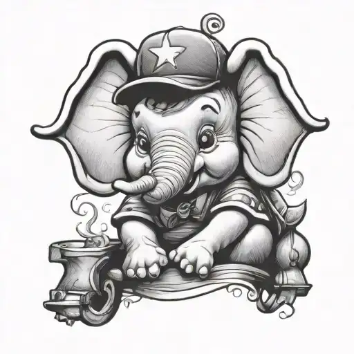 dumbo tattoo design idea