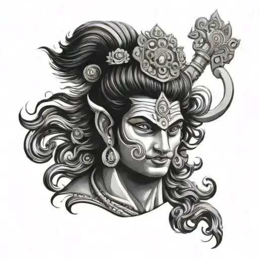 lord arjun tattoo design idea