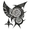 cyberism tattoo design idea