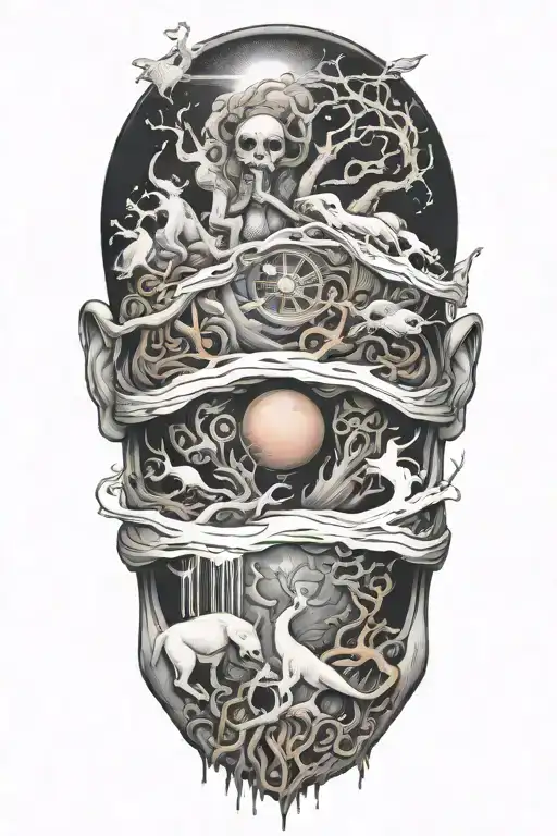 surrendering tattoo design idea