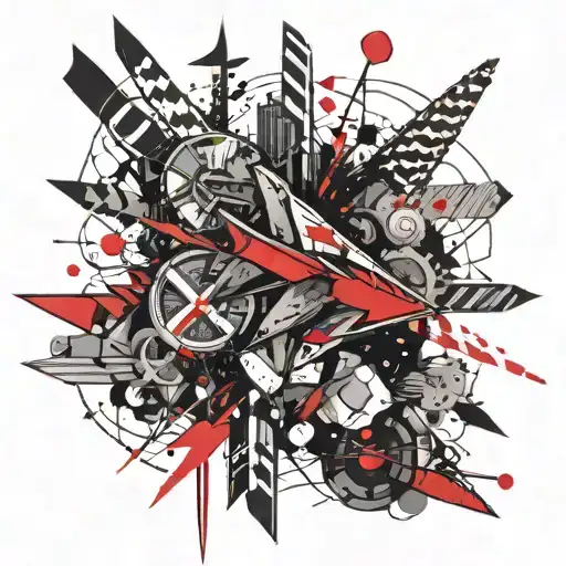 red arrow dc tattoo design idea