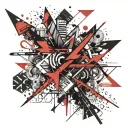 red arrow dc tattoo design idea