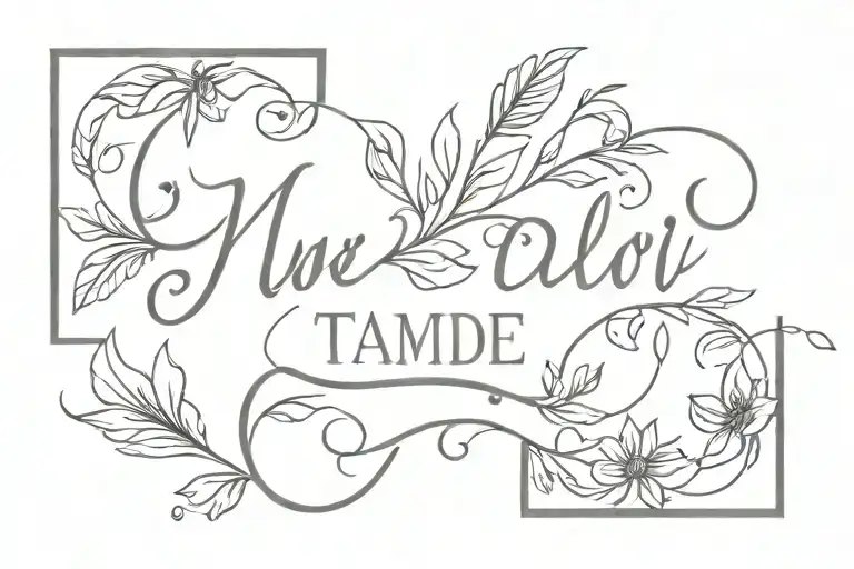 name tattoo tattoo design idea