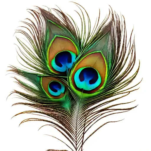 peacock feathers  tattoo design idea