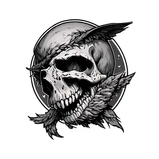 Dark Humor tattoo design idea