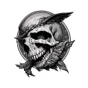 Dark Humor tattoo design idea