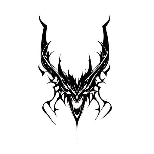 demon tattoo design idea