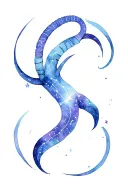 Capricorn Taurus constellation made tattoo design idea