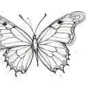 Butterfly effect writing tattoo design idea