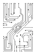 circuit board patterns tattoo design idea