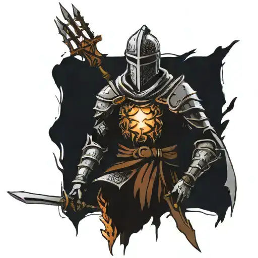 Dark Souls Bonfire tattoo design idea
