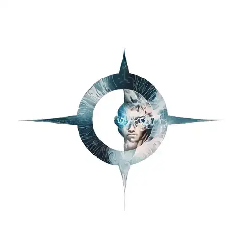 Cyber Sigilism tattoo design idea