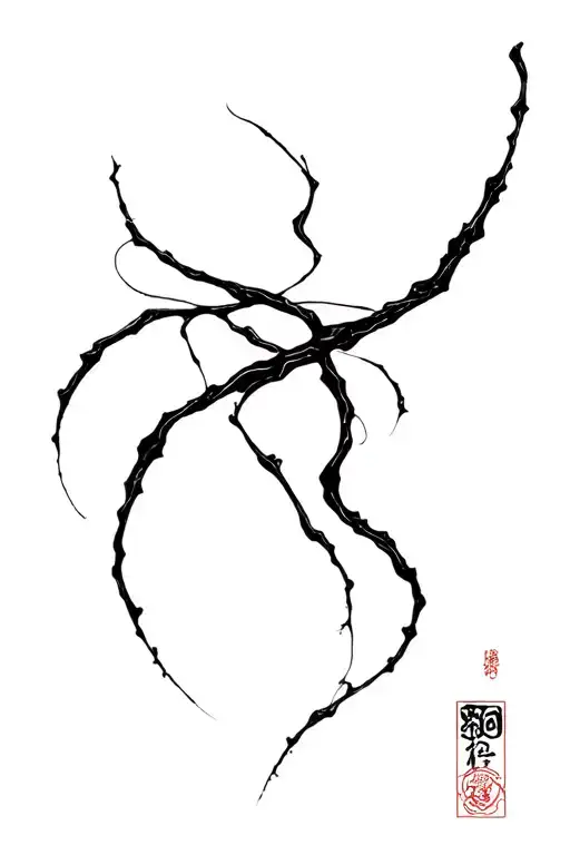 Japanese Ciepiés with Kintsugi tattoo design idea
