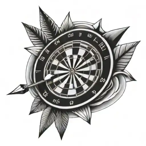 darts tattoo design idea