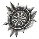 darts tattoo design idea